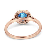 Round Halo Natural Diamond Ring