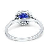 Round Halo Natural Diamond Ring