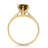 Round Solitaire Gold Ring