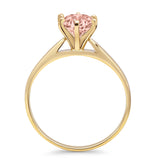 Round Solitaire Gold Ring