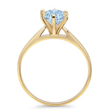 Round Solitaire Gold Ring