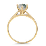 Round Solitaire Gold Ring