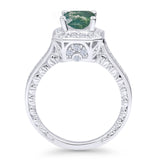 Art Deco Round Solitaire Gold Ring