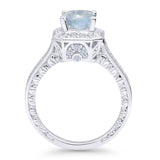 Art Deco Round Solitaire Gold Ring