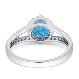 Three Stone Round CZ Gold Ring
