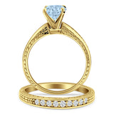 Round Two Piece Gold Ring