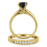 Round Two Piece Gold Ring