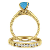 Round Two Piece Gold Ring