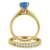 Round Two Piece Gold Ring