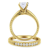 Round Two Piece Gold Ring