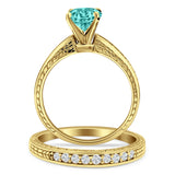 Round Two Piece Gold Ring