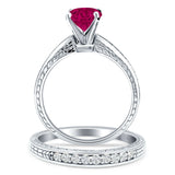 Round Two Piece Gold Ring