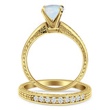 Round Two Piece Gold Ring