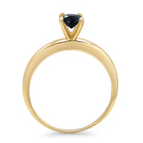 Round Solitaire Gold Ring