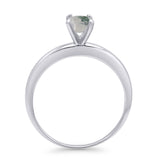 Minimalist Round Solitaire Gold Ring