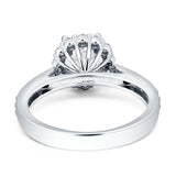 Round Floral Art Deco Gold Ring