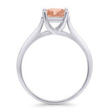 Princess Cut Solitaire Gold Ring