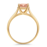 Princess Cut Solitaire Gold Ring