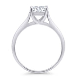 Princess Cut Solitaire Gold Ring