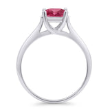 Princess Cut Solitaire Gold Ring