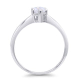 Marquise Cubic Zirconia Solitaire Gold Ring