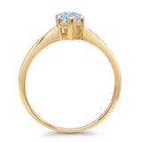 Art Deco Marquise Solitaire Gold Ring