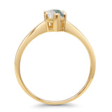 Art Deco Marquise Solitaire Gold Ring