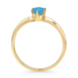 Round Solitaire Gold Ring