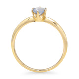 Round Solitaire Gold Ring