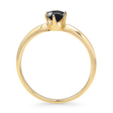 Round Solitaire Gold Ring