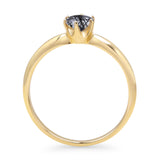 Round Solitaire Gold Ring