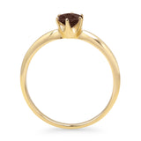 Round Solitaire Gold Ring