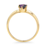 Round Solitaire Gold Ring