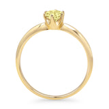 Round Solitaire Gold Ring