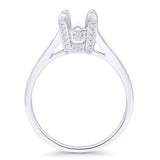 Round Split Shank Diamond Ring