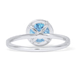 Round Halo Diamond Gold Ring
