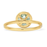 Round Halo Diamond Gold Ring