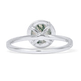 Round Halo Diamond Gold Ring