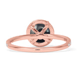 Round Halo Diamond Gold Ring