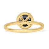 Round Halo Diamond Gold Ring