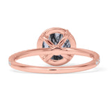 Round Halo Diamond Gold Ring