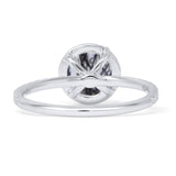 Round Halo Diamond Gold Ring