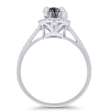 Round Halo Diamond Gold Ring