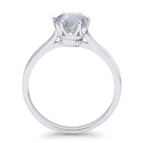 Art Deco Round Solitaire Gold Ring