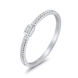 Baguette Stackable Natural Diamond Band