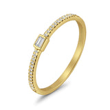 Baguette Stackable Natural Diamond Band