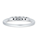 Five Stone Ring Stackable Band