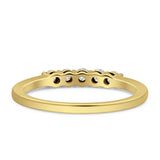 Five Stone Ring Stackable Band
