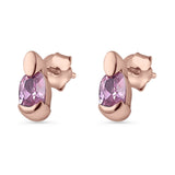 Pink CZ Earrings