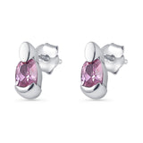 Pink CZ Earrings